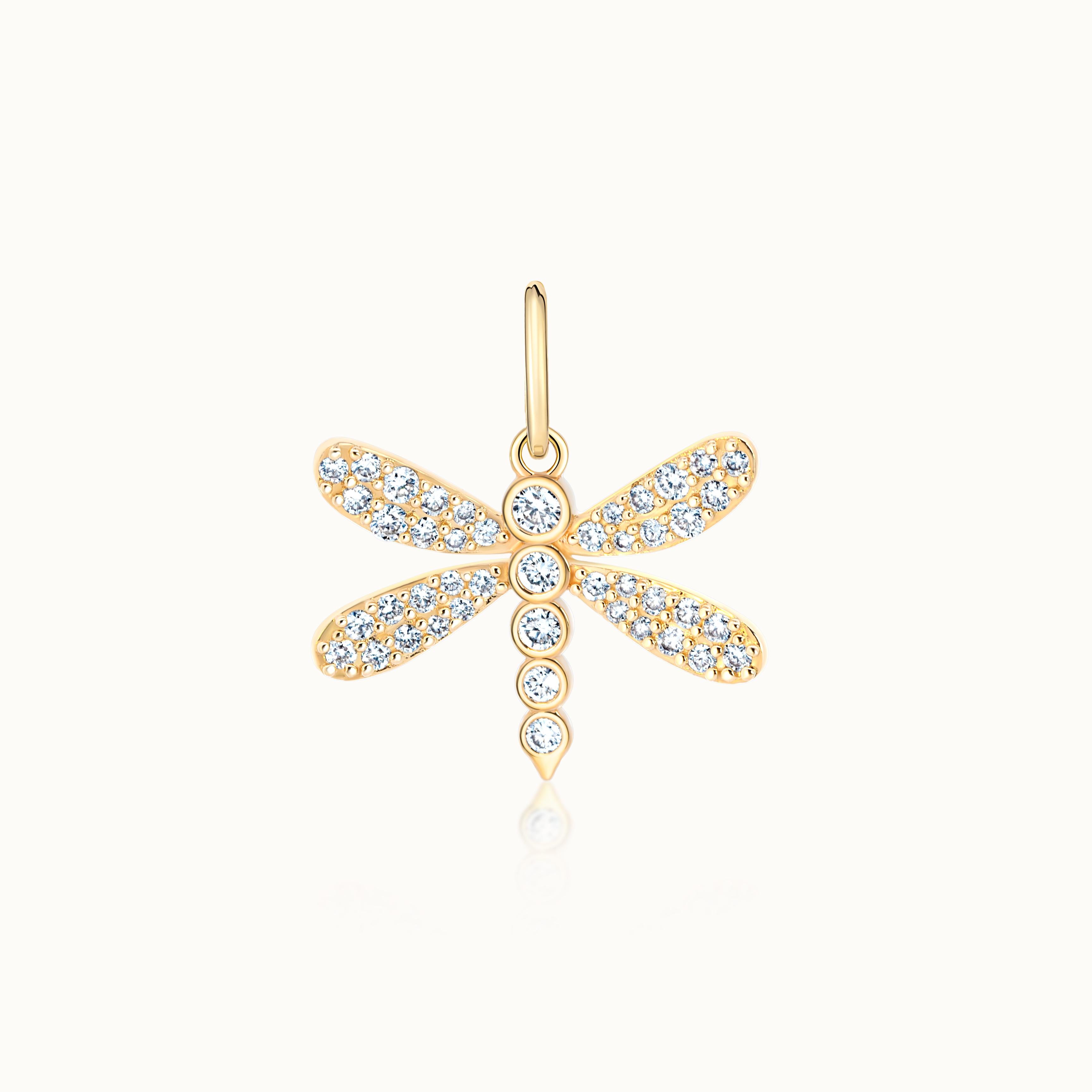 Dragonfly Pave Pendant