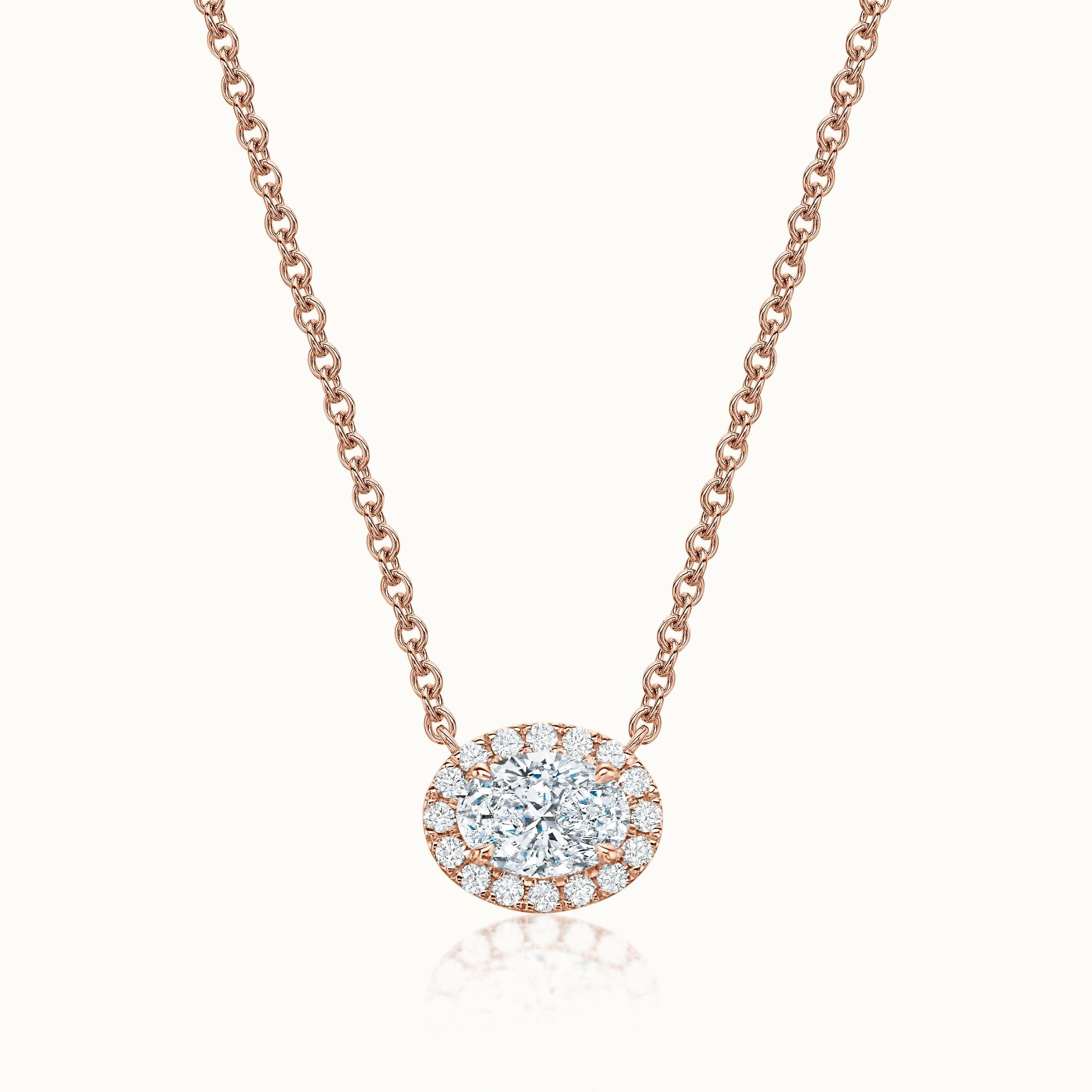 Kate Necklace Oval Diamond