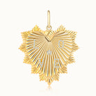 Love Fluted Heart Pendant