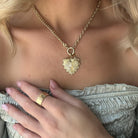 Love Fluted Heart Pendant