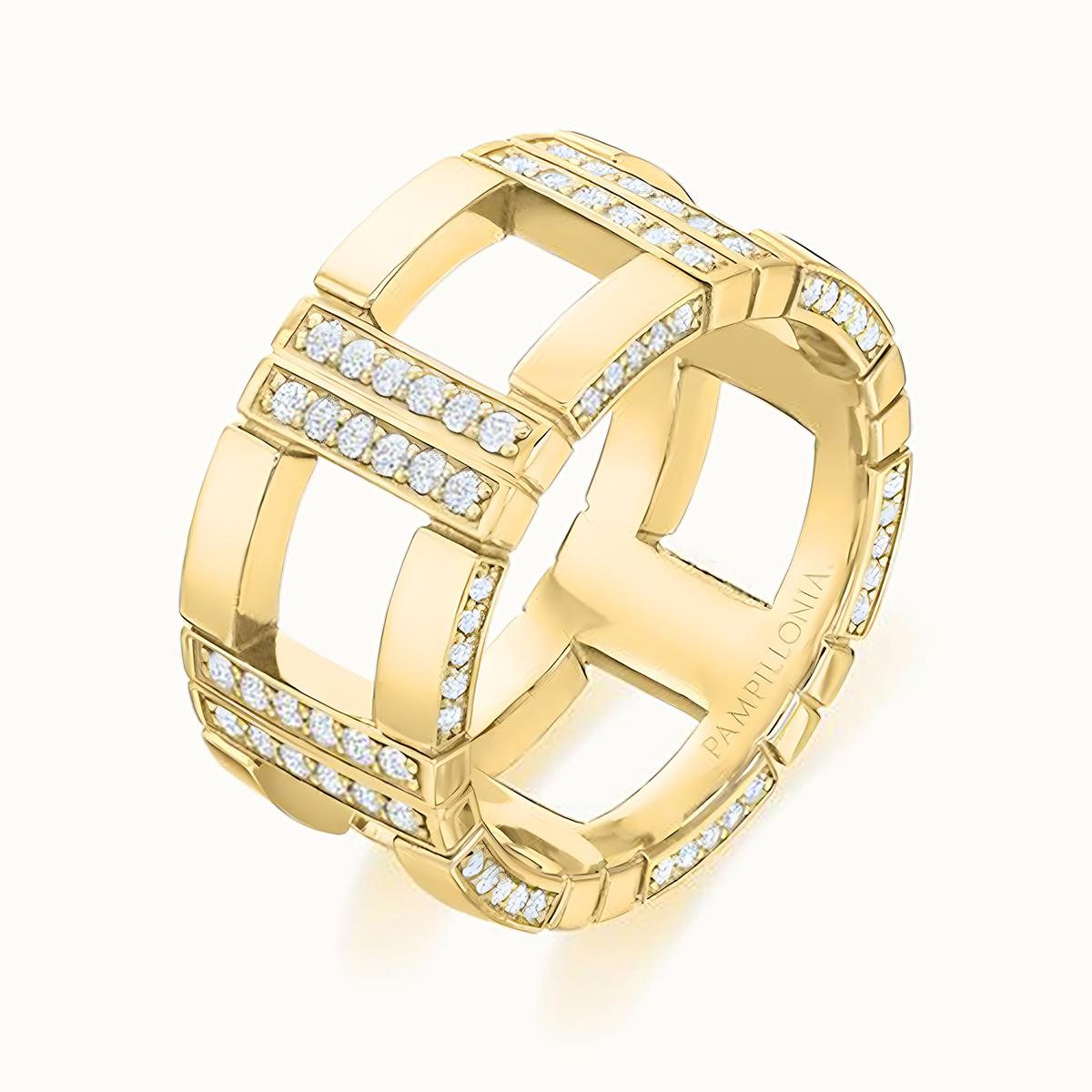 Sloane Wide Diamond Eternity Band with Profile Accent