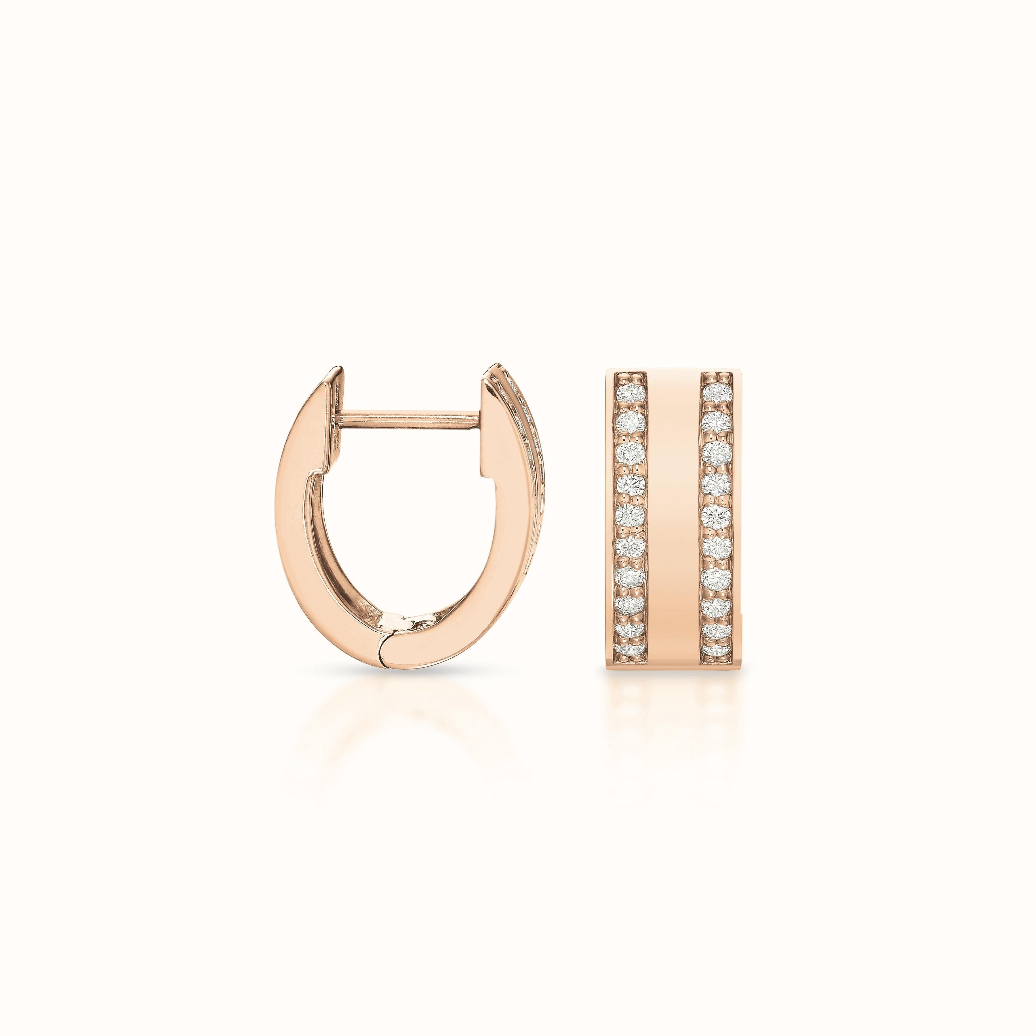 Sloane Diamond Row Huggies