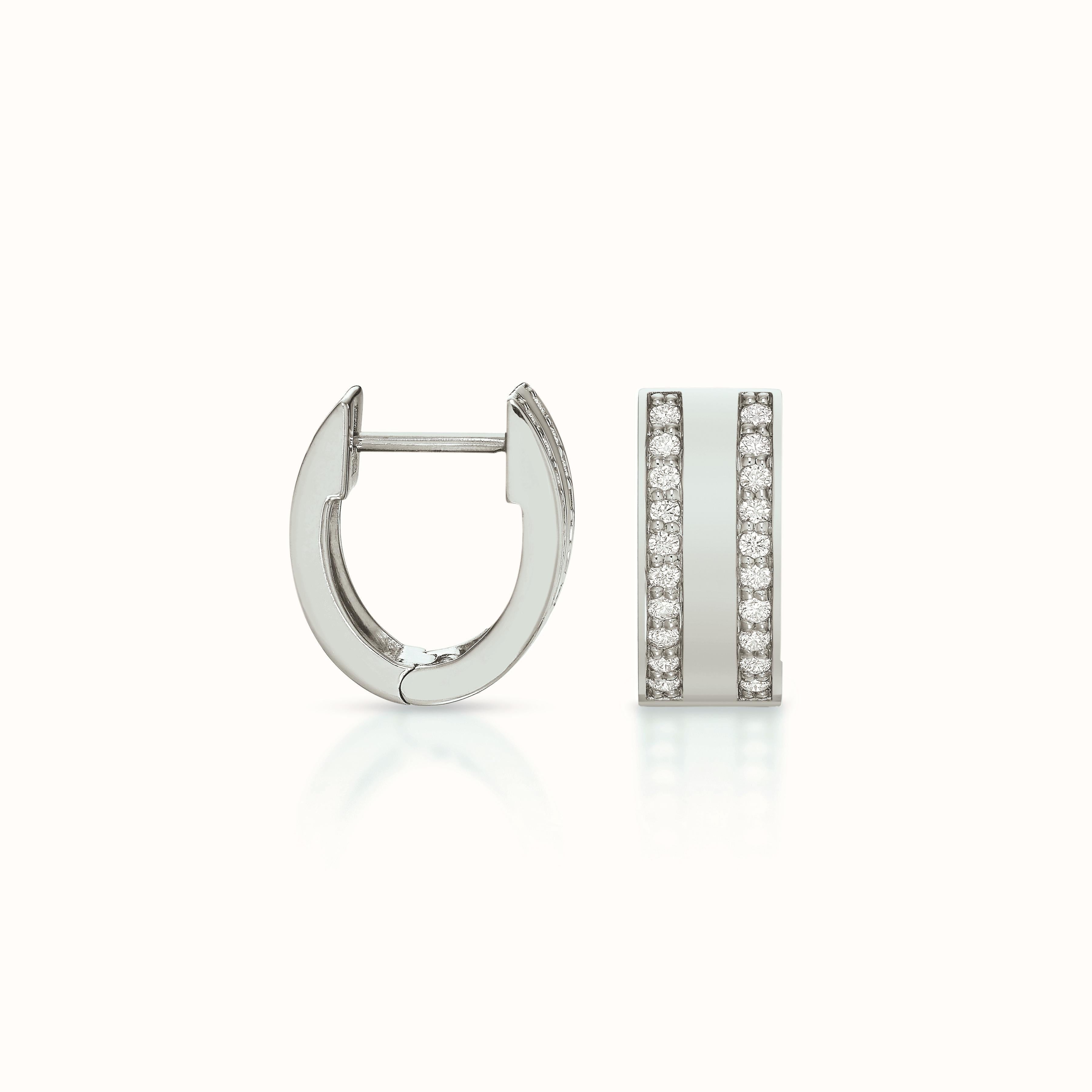 Sloane Diamond Row Huggies