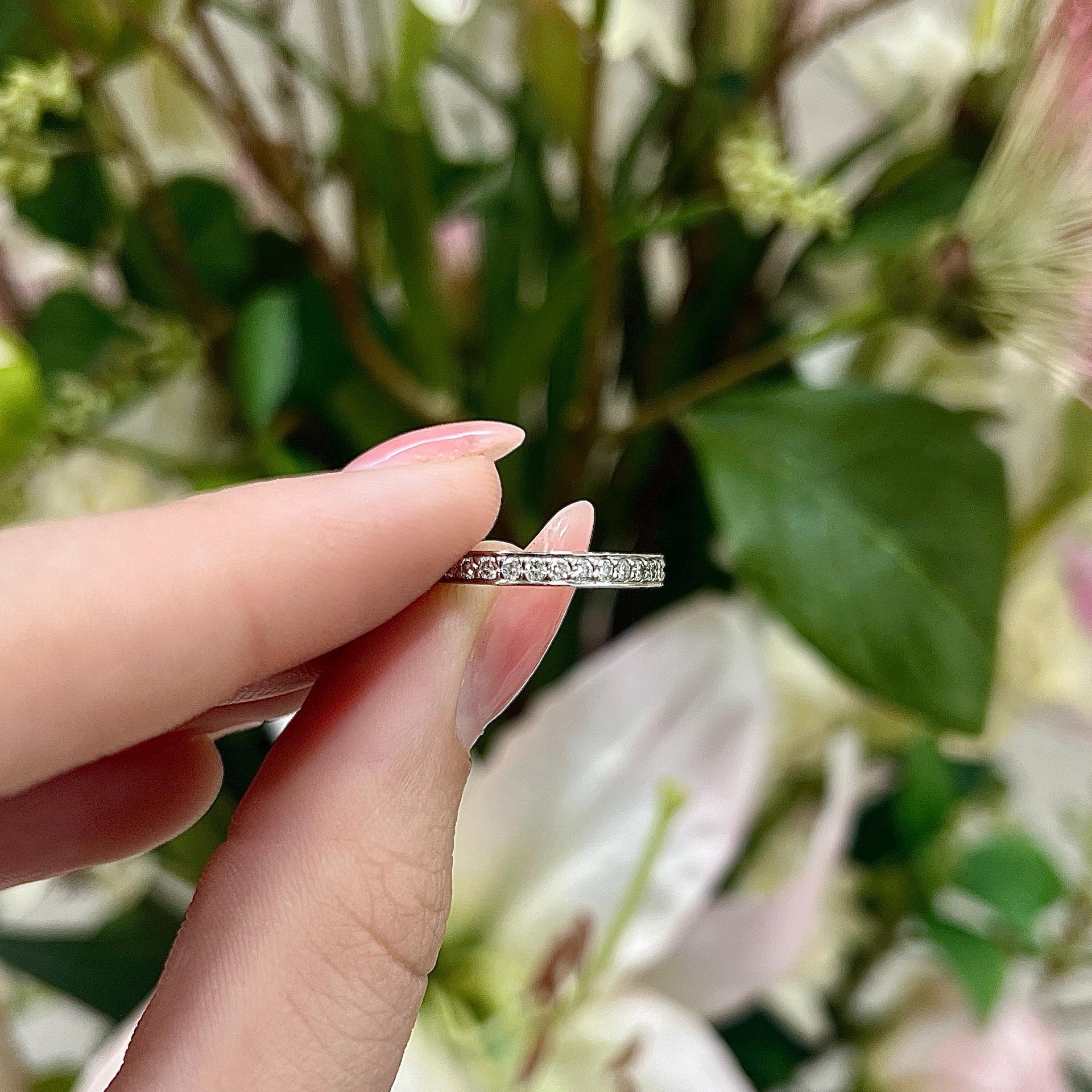 ESTATE Bead & Bright Set Eternity Ring