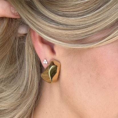 ESTATE Omega Clip Earrings