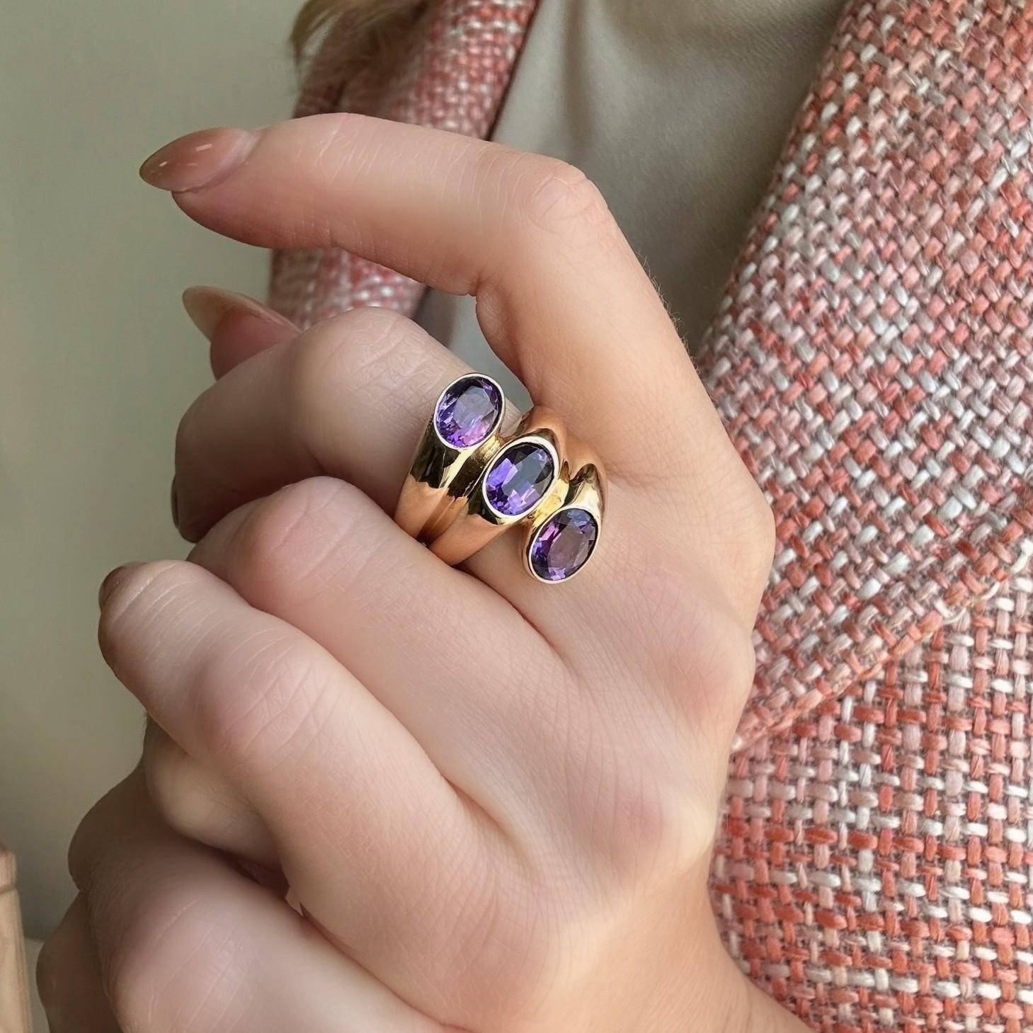 ESTATE Amethyst Wrap Ring