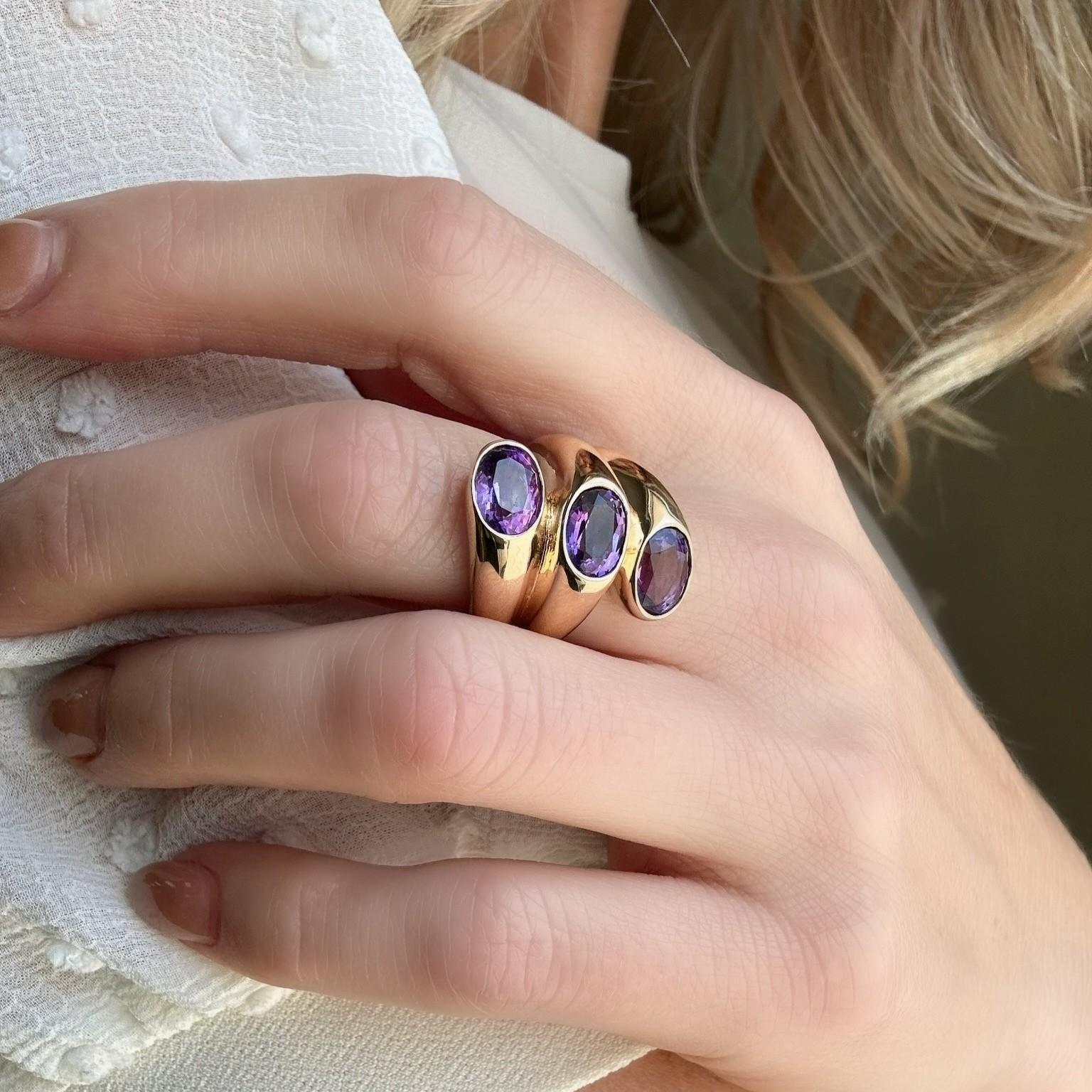 ESTATE Amethyst Wrap Ring