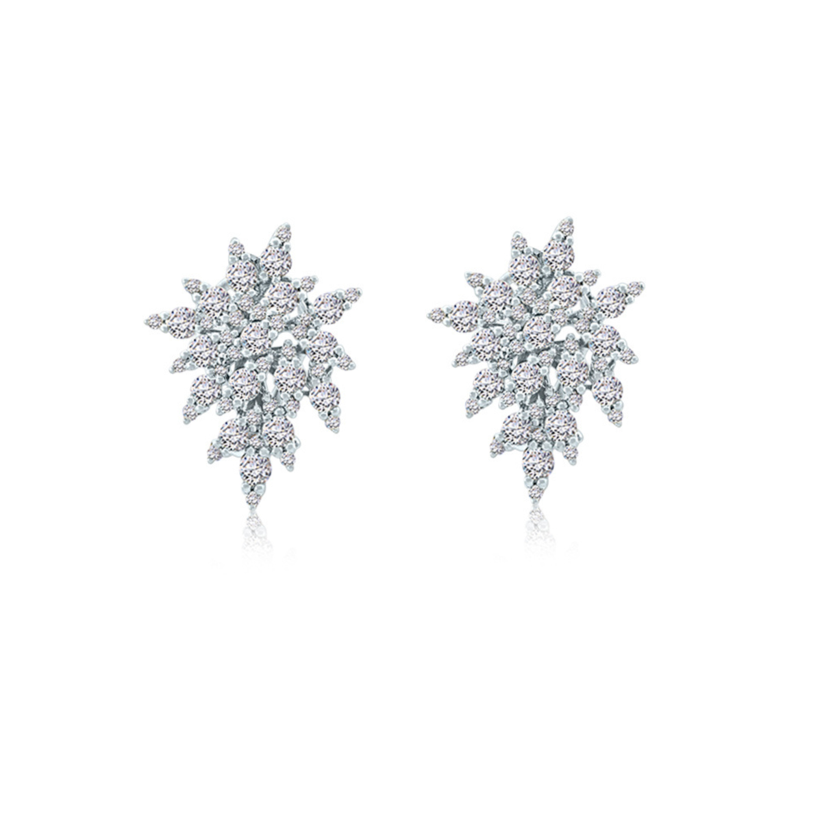 Diamond Cluster Earrings