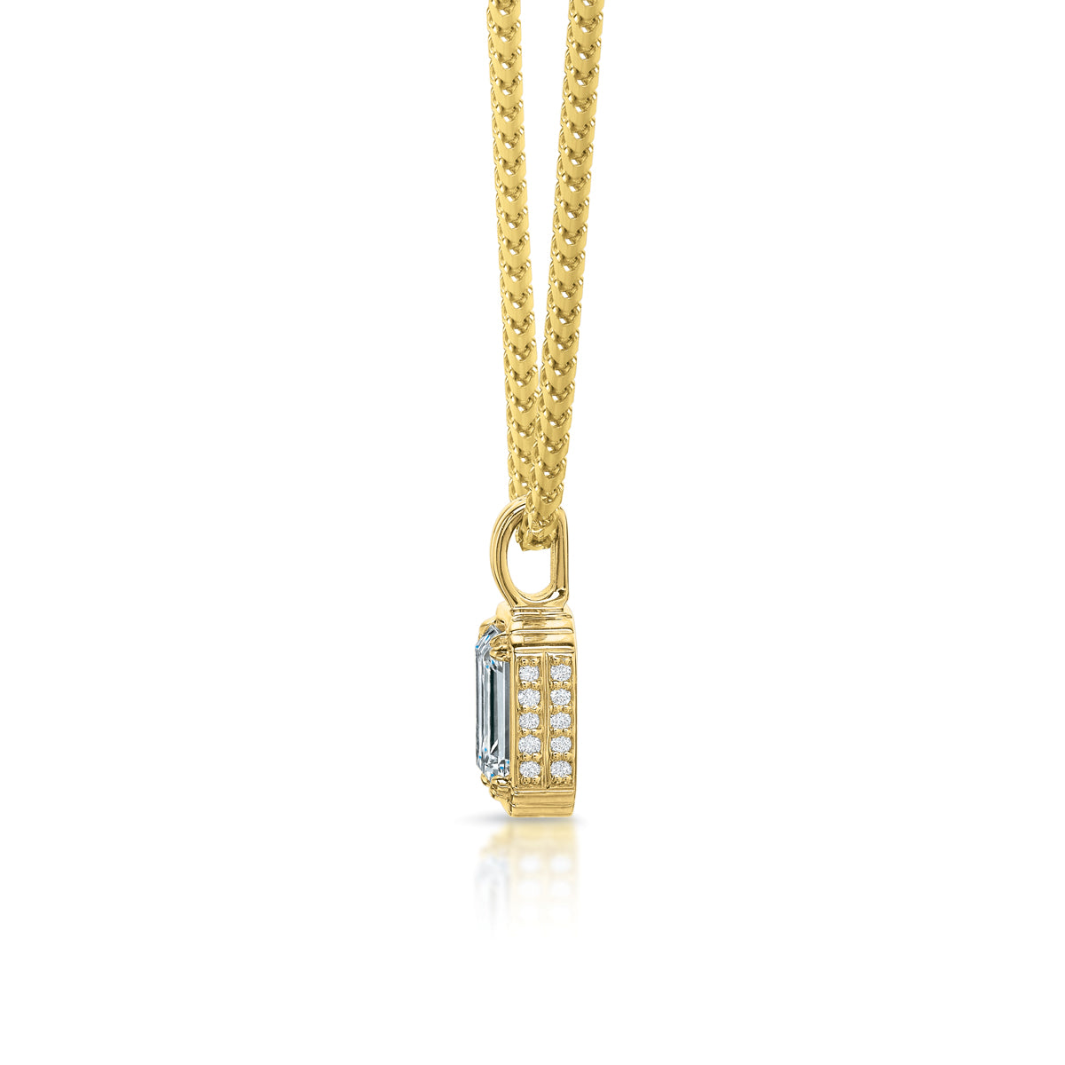 Sloane 1.34 ct Emerald Cut Diamond Pendant