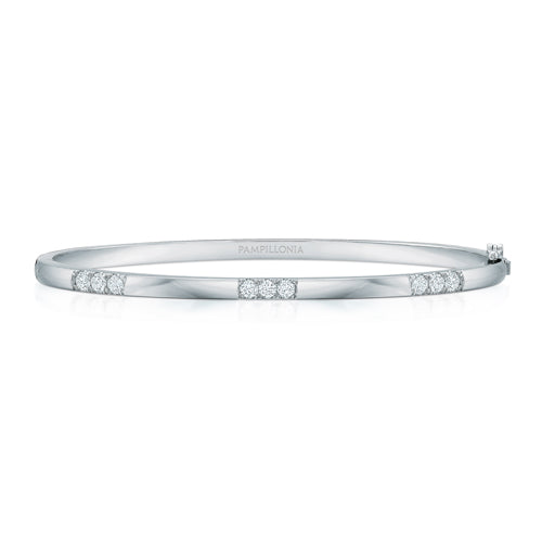 Lennon Trio Diamond Semi Eternity Bangle