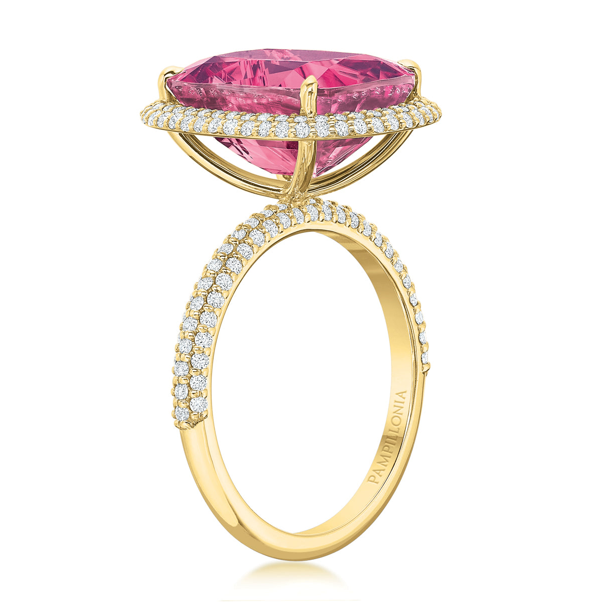 Kathleen Pink Tourmaline Halo