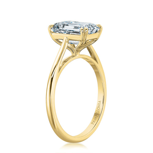 Lennon Emerald Cut Solitaire