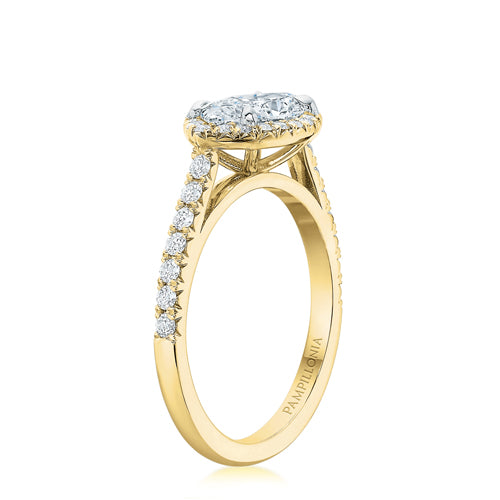 Kate East & West Marquise Diamond Halo