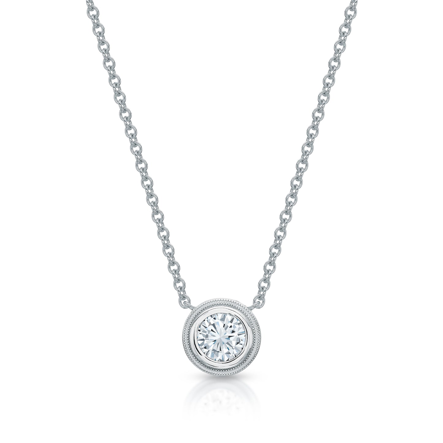 Signature 0.90 ct Round Diamond Pendant