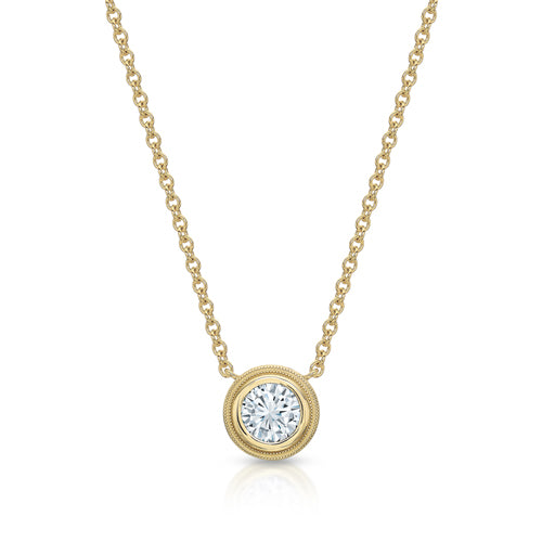 Signature 0.90 ct Round Diamond Pendant