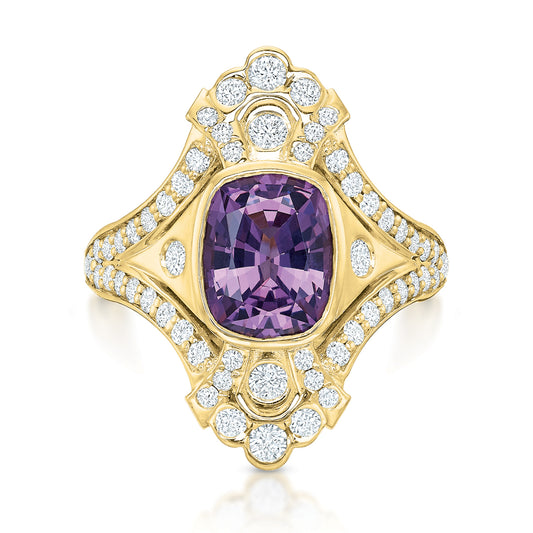 Holly Opulent Purple Spinel Ring