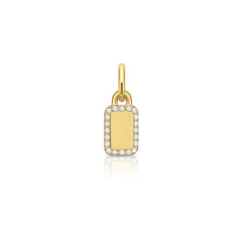 Signature Diamond Tag Pendant