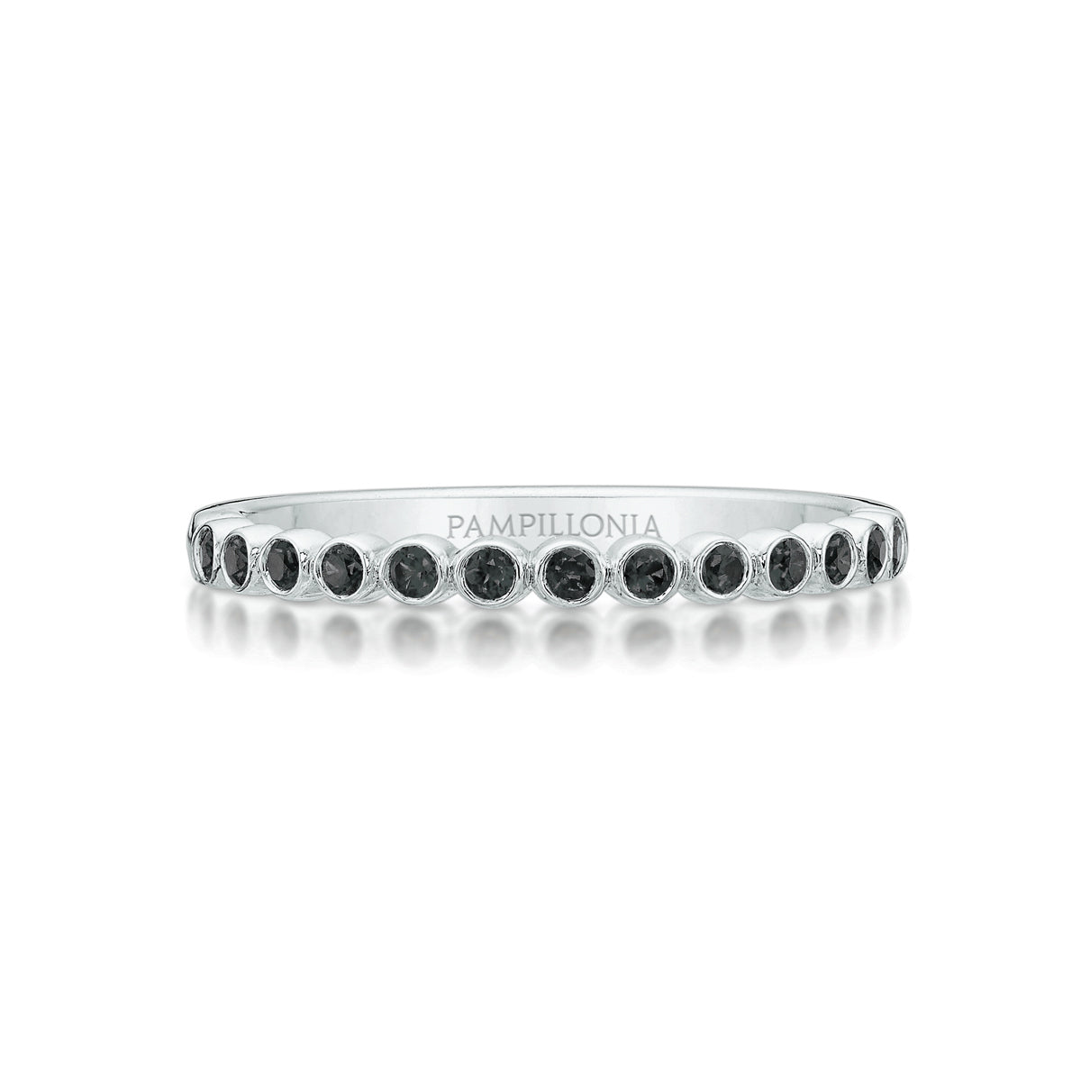 Round Black Diamond Band