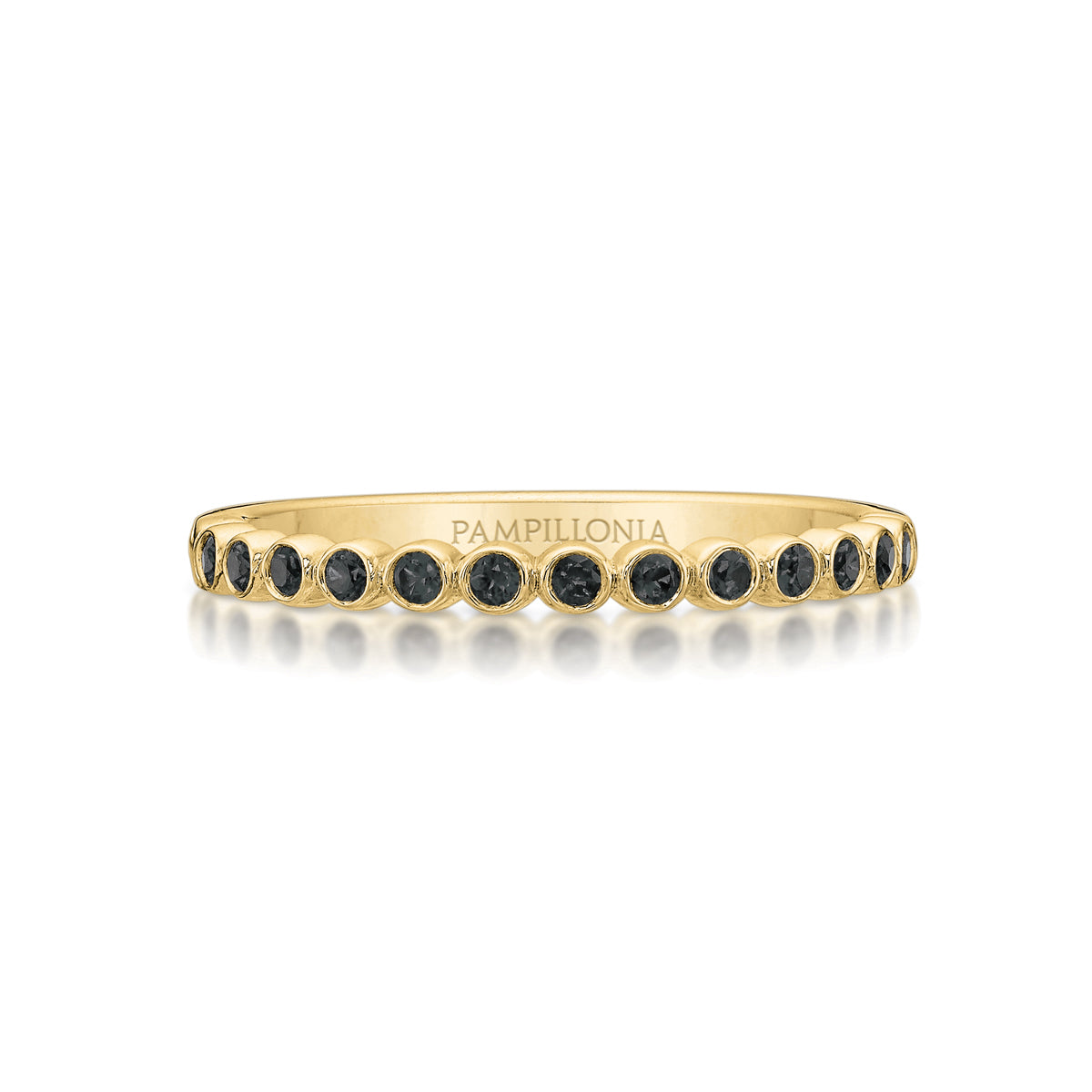 Round Black Diamond Band