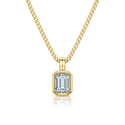 Sloane 1.34 ct Emerald Cut Diamond Pendant