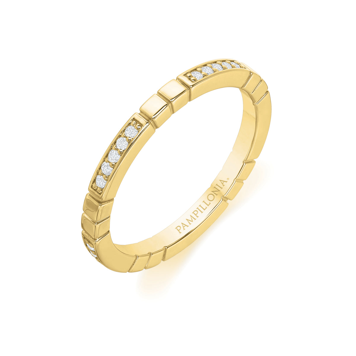 Sloane Modern Bead Set Eternity Band