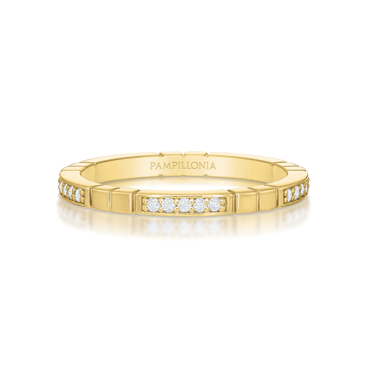 Sloane Modern Bead Set Eternity Band