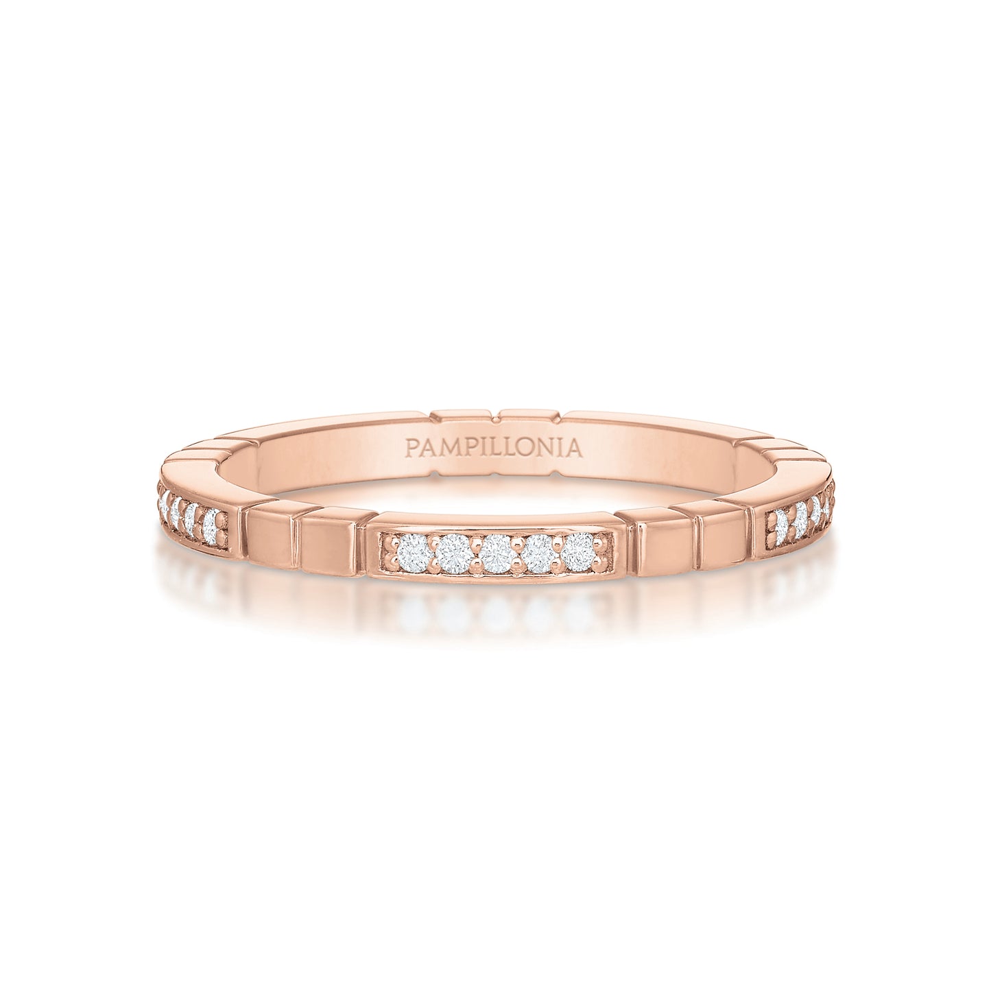 Sloane Modern Bead Set Eternity Band