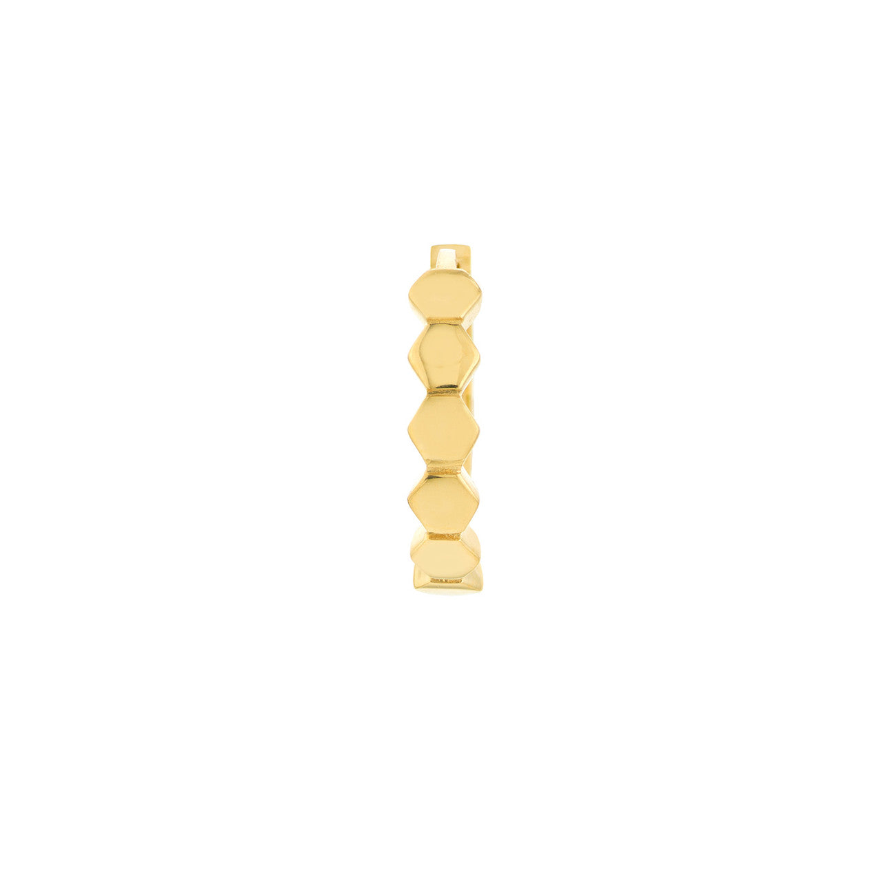 Honeycomb Huggie Earrings