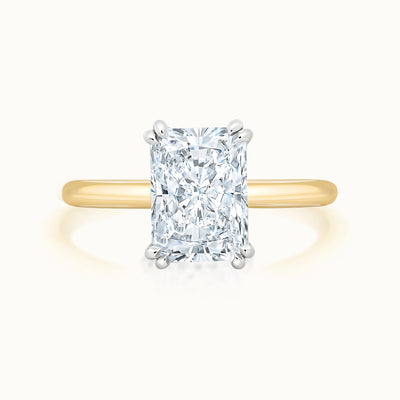 18k Yellow Gold Lennon Radiant Diamond Solitaire