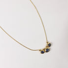 ESTATE 18k Yellow Gold Sapphire Necklace