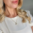 ESTATE Princess Cut Diamond Pendant on a Diamond Cut Cable Chain