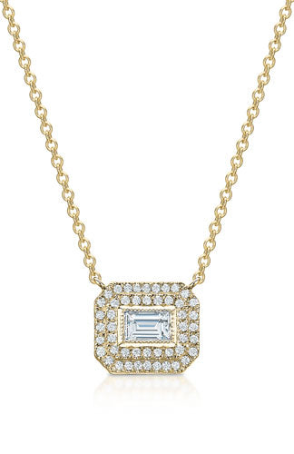 Gabriella Baguette Diamond Pendant