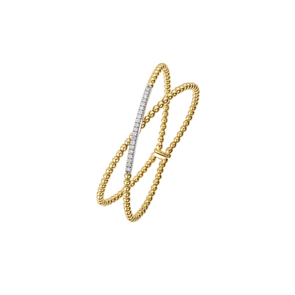 Crossover Diamond Cuff