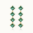 Green Tourmaline Drop Earrings