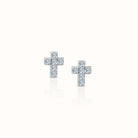 Cross Diamond Studs