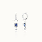 Diamond & Sapphire Dangle Earrings