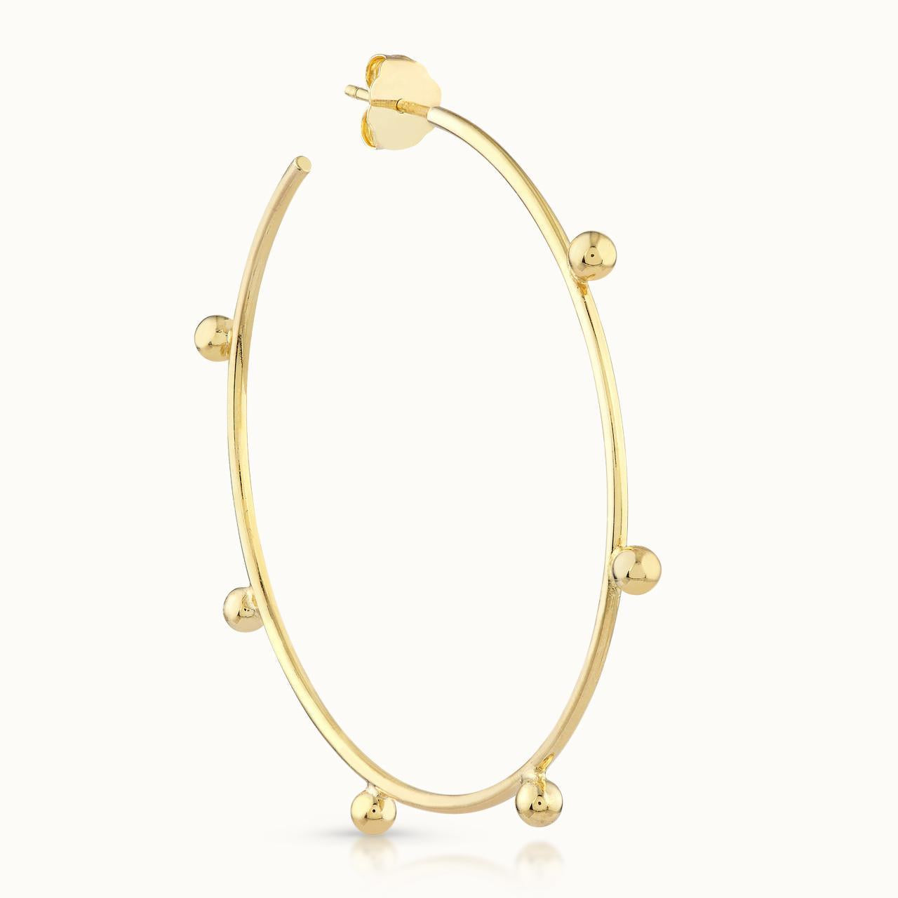Beaded Hoops