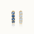 Savannah Reversible Sapphire & Diamond Huggies