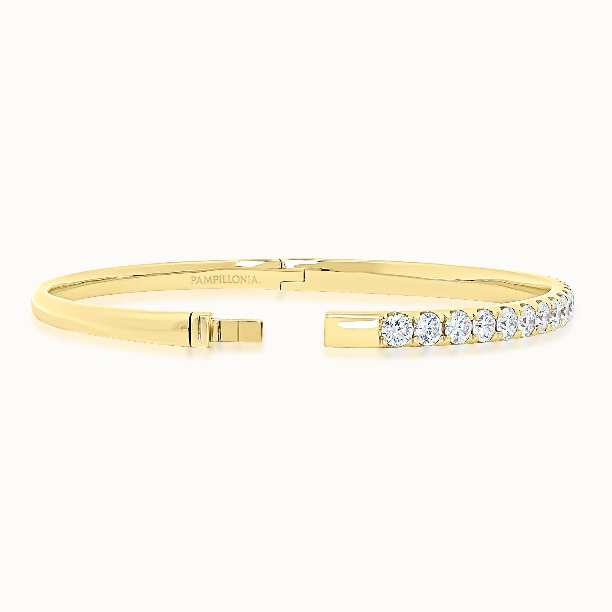 Diamond French Set Bangle