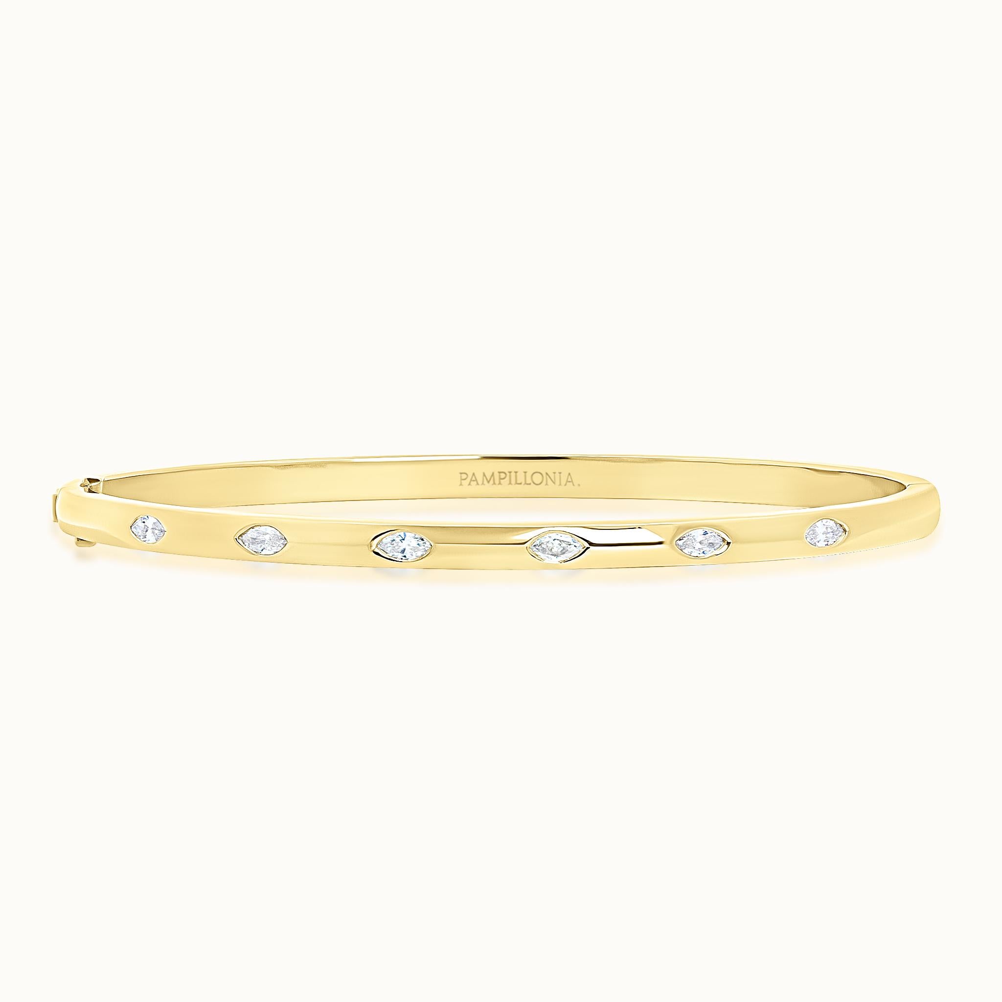 Lennon Burnished Marquise Bangle
