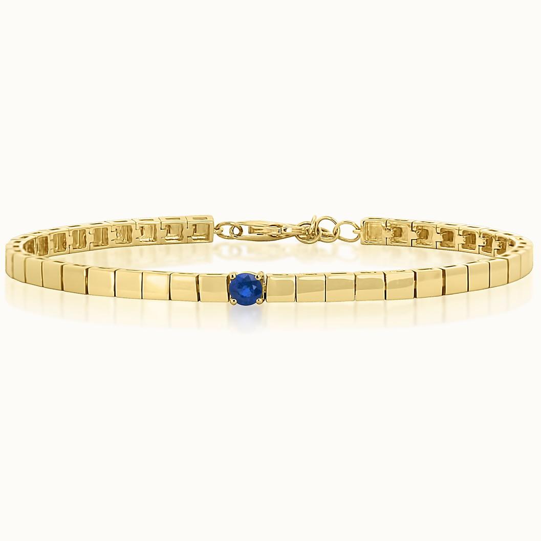 Round Sapphire Bracelet