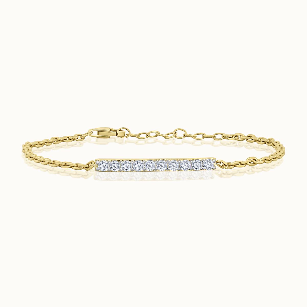 Diamond Bar Bracelet