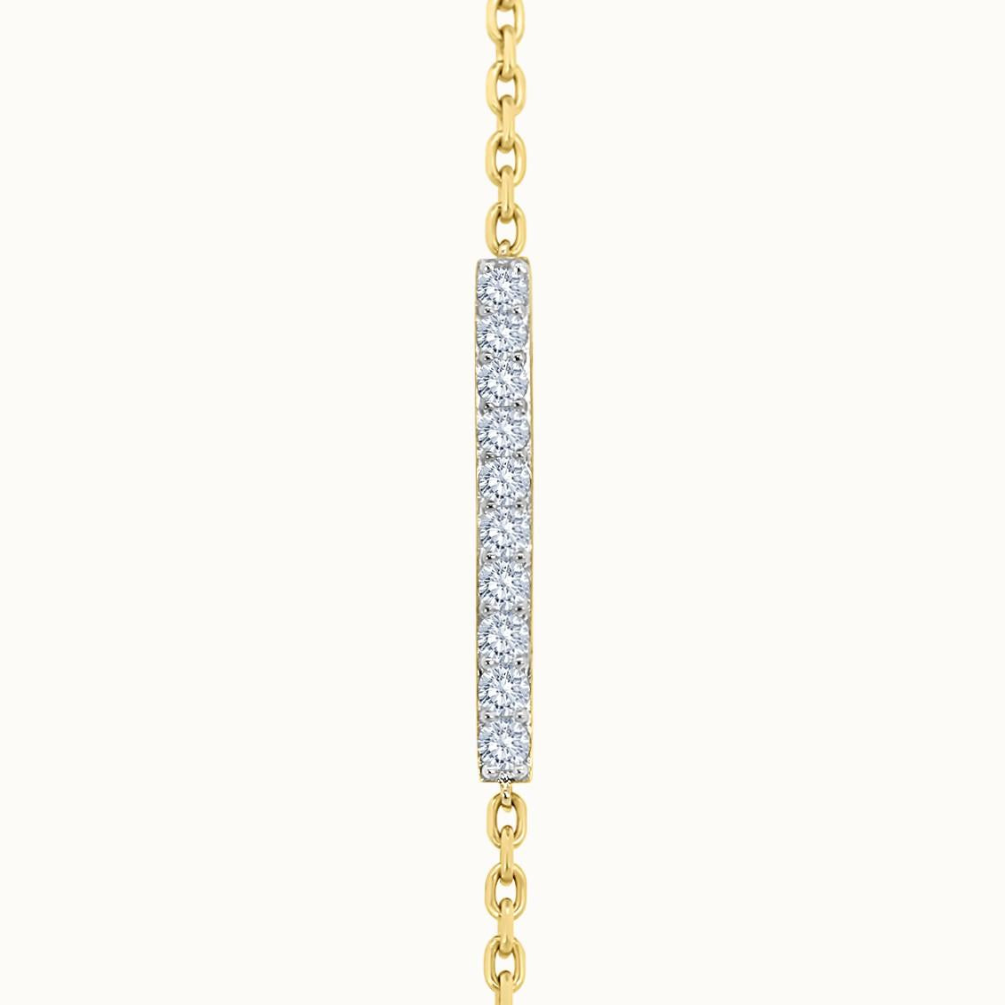 Diamond Bar Bracelet
