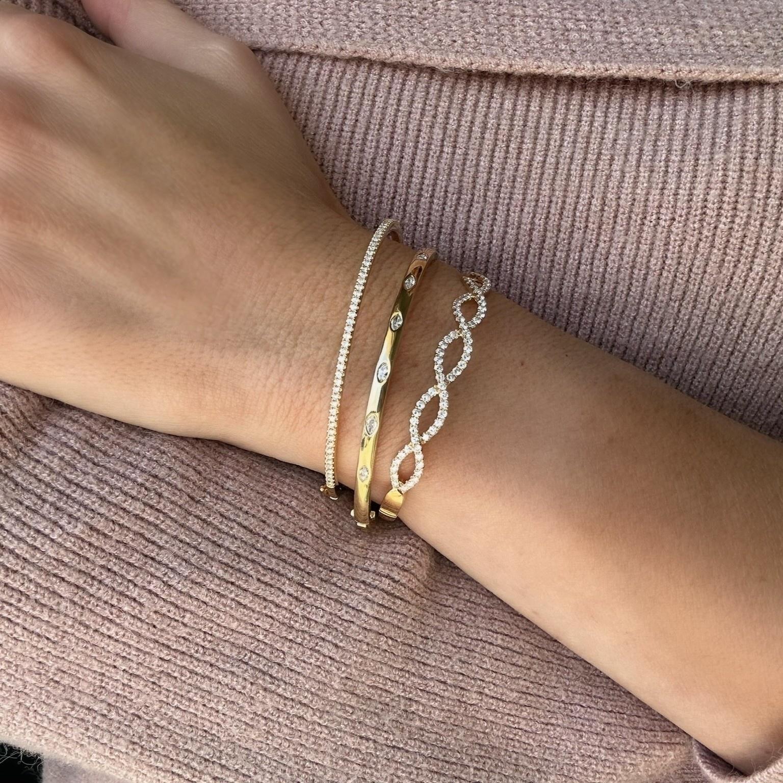 Infinity Diamond Bangle