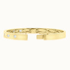 Mixed Shape Burnished Diamond Bangle