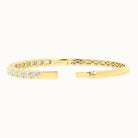 Emerald Cut East West Diamond Bangle