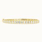 Emerald Cut Diamond Bangle