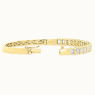 Emerald Cut Diamond Bangle
