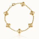 Diamond Floral Station Bracelet