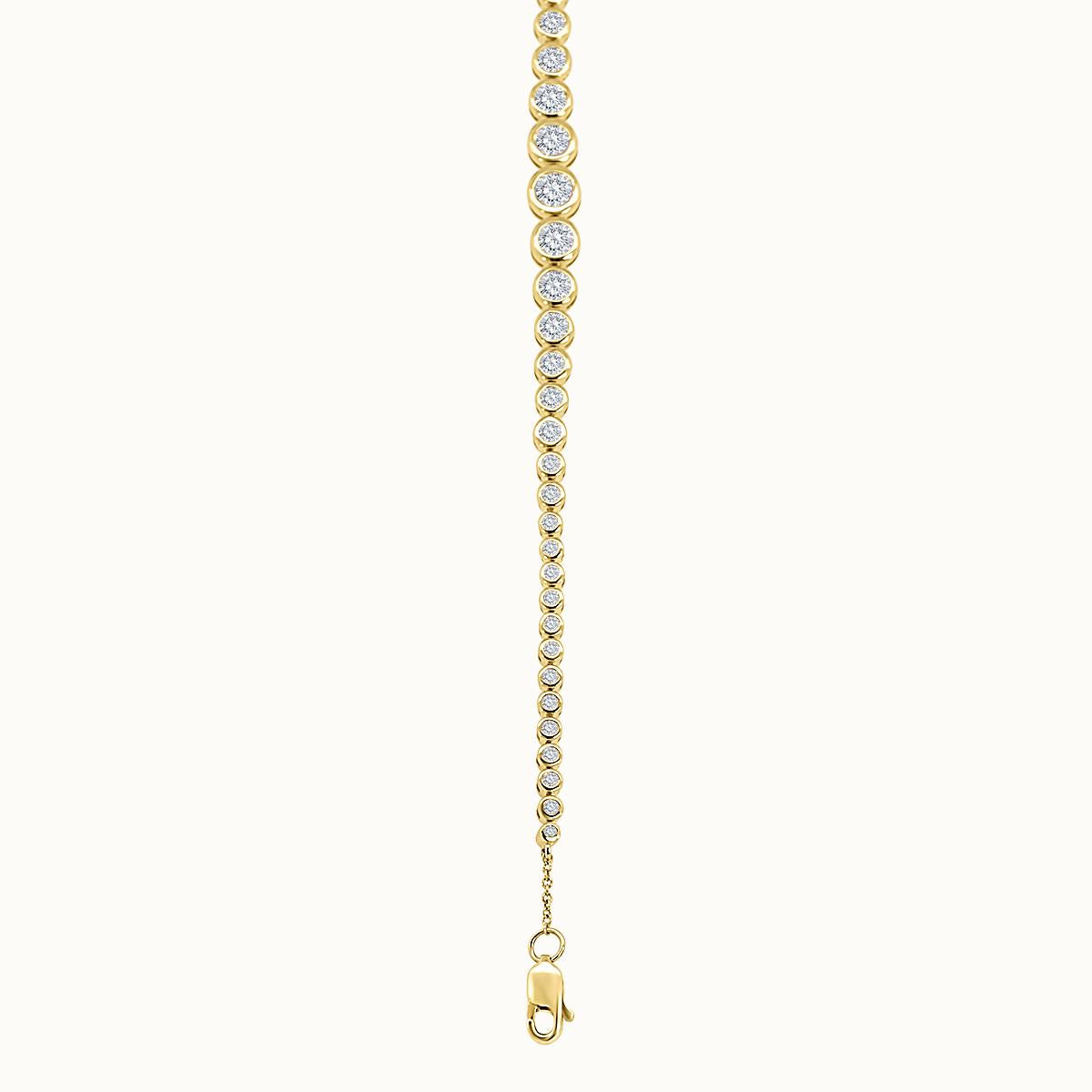 Bezel Set Diamond Bracelet